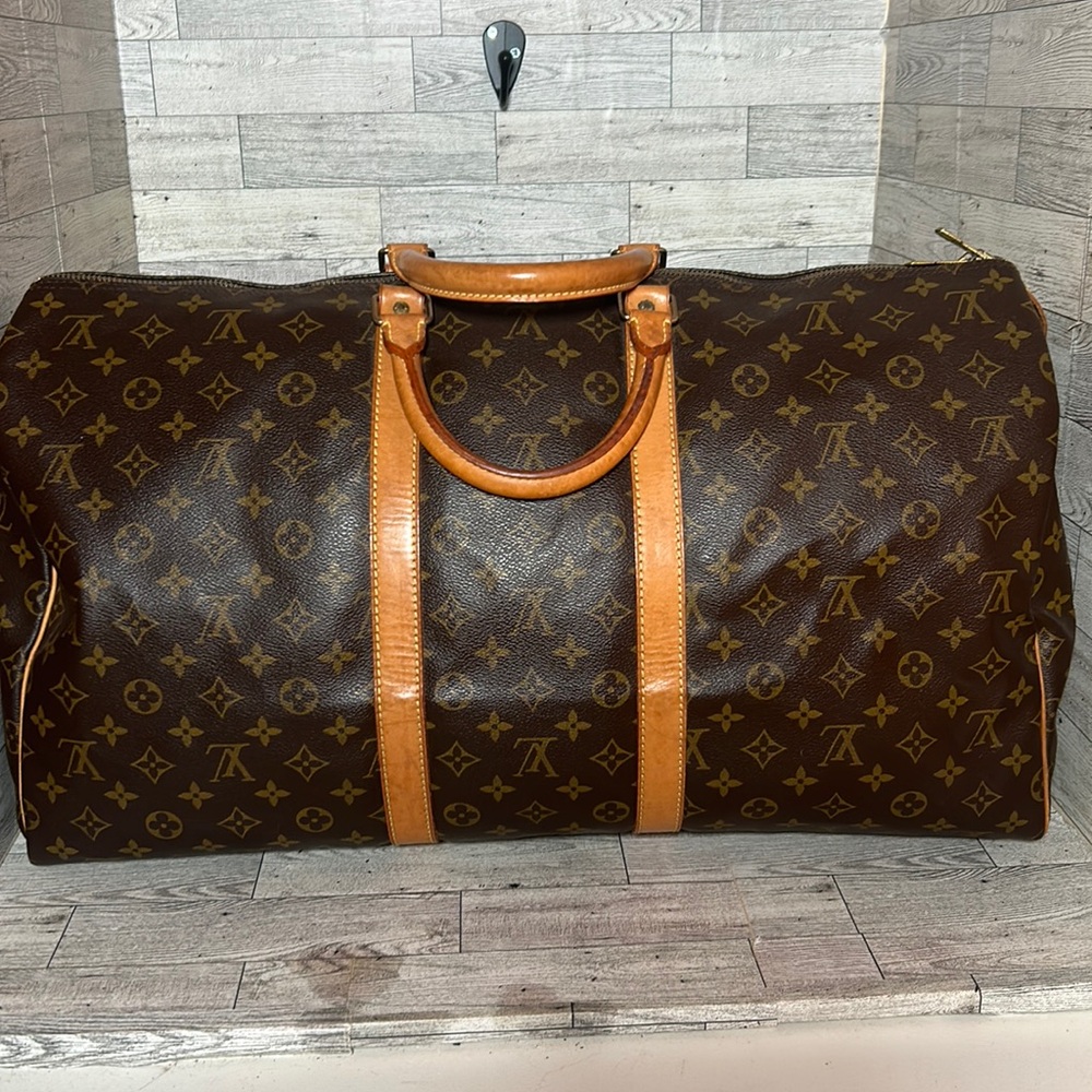 Louis Vuitton Vintage Monogram Bandoulier 55 Travel Handbag EUC